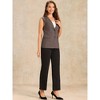 INSPIRE CHIC Women's Sleeveless Business Casual Work Office Suit Vest Jacket - 4 of 4