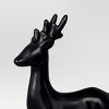 Ceramic Standing Deer Christmas Animal Figurine - Wondershop™ Black: Indoor Holiday Decor, 12" Tall - 3 of 3