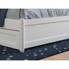 AFI Furnishings Twin Panel Platform Bed with Storage Drawers in White - 4 of 4