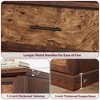 Farmhouse 6 Drawer Dresser for Bedroom, Wood Chest of Drawers with Metal Handles, Large Double Dresser TV Stand, Storage Dressers Organizer - 3 of 4