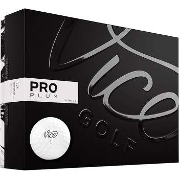 Vice Pro Plus Golf Balls White - 12pk
