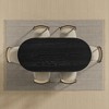Lirago 68" Oval Dining Table For Kitchen Dining Room Table 4-6 Seats Black - 4 of 4