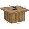 Tribesigns 31.5-Inch Square Coffee Table for Living Room, Farmhouse Engineered Wood Center Cocktail Table, Easy Assembly - 3 of 4