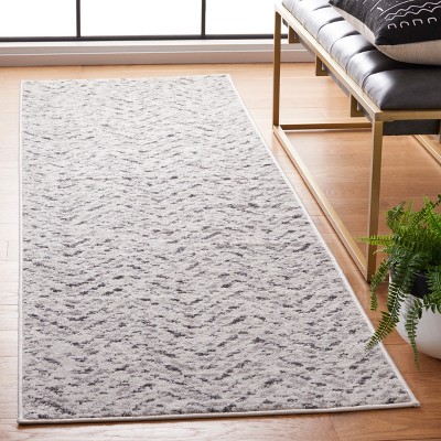 Ivory Charm Hand-Knotted Easy-Care Synthetic Area Rug
