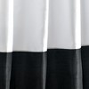 Milione Fiori Window Curtain Panels White/Black 42X84 Set - 3 of 4