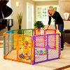 Toddleroo by North States Superyard Colorplay 6 Panel Freestanding Gate - image 3 of 4