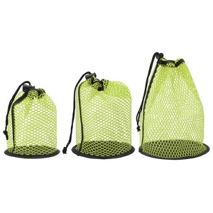 Unique Bargains Nylon Mesh Drawstring Golf Ball Storage Bags 3 Pcs - 1 of 4