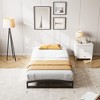 Low Bed Frame, 6 Inch California King Size Metal Platform Bed Frame with Arch Design, Heavy Duty Bed Frame - 3 of 4