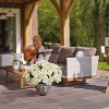 Floral Home 21" Beige Hydrangea Bush with 5 Flower Heads - 1-Piece - 2 of 4