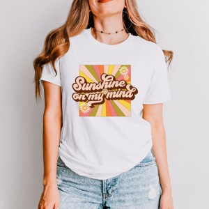 Simply Sage Market Retro Sunshine On My Mind Short Sleeve Tee - 1 of 4
