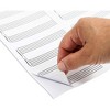 Bright Creations 150-Count Music Manuscript Stickers, Total 15 Sheets Preprinted Double Staff (4"x2" each) - 3 of 4