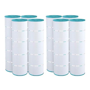 Hurricane 8 Pack HF7487-04 Advanced Pool Filter Cartridge for PA100N, Unicel C-7487, Filbur FC-1270, Super-Star-Clear C4000, SwimClear C4020 - 1 of 4