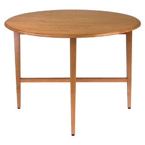 Hannah Double Drop Leaf Dining Table Wood/Light Oak - Winsome - 1 of 4