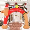 NAYSAYE Inflatable Holiday Decoration Dachshund Christmas Presents Arch for Yard Display, Multicolor, 96"*39.6"*120" - 2 of 4