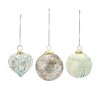 Melrose Distressed Mercury Glass Ornmanet (Set of 6) - 2 of 4