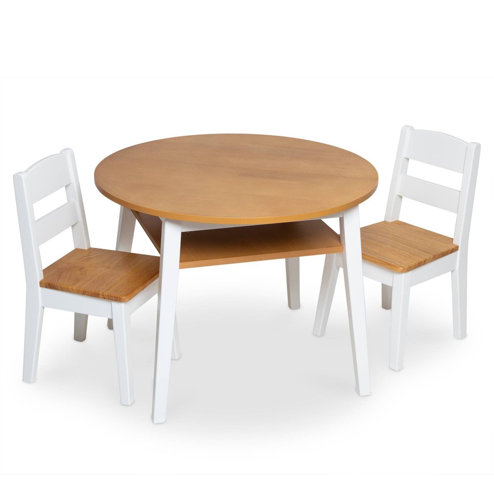 Photos - Other Furniture Melissa&Doug Melissa & Doug Wooden Round Table & Chairs Set 