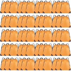 Bulk Drawstring Bags for Party Favors, Lightweight Sackpacks for Gym, School Events, Team Sports & Giveaways - 1 of 4