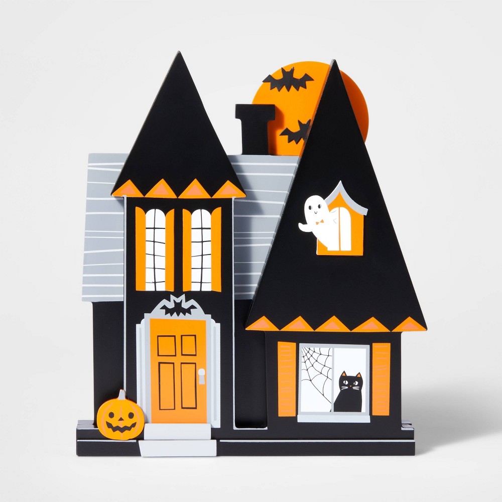 Wood Mini Mantle House Halloween Decorative Prop - Hyde & EEK! Boutique™