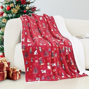 Comfort Ultra-Plush Flannel Blanket Christmas Plaid Christmas Tree. - 1 of 4