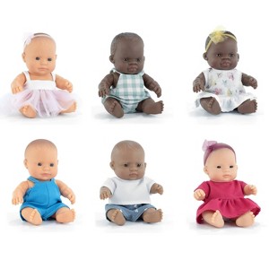 Miniland My Friends & Me Dolls, 8-1/4" Dressed, Set Of 6 - 1 of 4