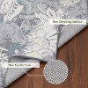 Washable Area Rug, Soft Non Slip Floral Low Pile Carpet, Stain Resistant Rug for Living Room Bedroom Dining Room Nursery - 4 of 4