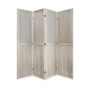 Natural Wood 5.6-Foot 4-Panel Partition with Detachable Pinboard Display, Foldable Privacy Screen for Events & Home Organization - 2 of 4