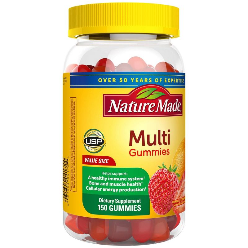 Nature Made Multivitamin Gummies - Orange, Cherry &#38; Mixed Berry - 150ct, 5 of 9