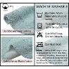 Radiant Bathroom Rugs Set, Washable Rug, Extra Soft and Absorbent bath Rug, Bath Mat Set, Bath Floor Mat Non-Slip, 2 Pcs Set(22+30), Sky Blue - 4 of 4