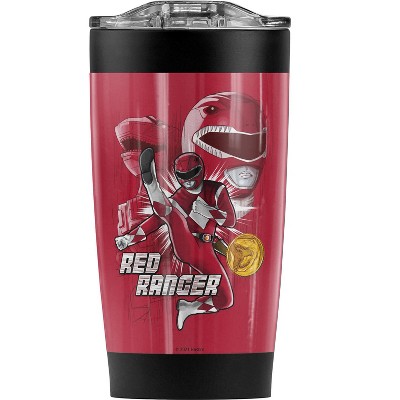 Power Rangers Red Ranger Steel Tumbler 20oz Coffee Travel Mug