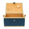 Singer L Sewing Basket Polka Dot Print with Matching Zipper Pouch: Polyester Storage Case, 2-Piece Sewing Kit - 3 of 4