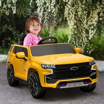 Yellow 12V Electric Ride-On Car with Remote Control