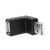 Unique Bargains USB 2.0 Type A Male to Female 90 Degree Right Angle Adapter Converter Black - 4 of 4