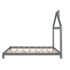 CAVINAS Platform Bed Full Size Modern Wooden Bed Frame with House Shaped Headboard and Wood Slats for Bedroom - 3 of 4