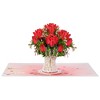 Paper Love 3D Bouquet of Roses Pop Up Card with Detachable Keepsake Bouquet, Gift for Birthday, Valentines Day, All Occasion - Large 10" x 7” - 3 of 4