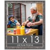 PosterPalooza | Photo Size Textured Black Picture Frame - UV Acrylic, Foam Board Backing, Hanging Hardware - 2 of 4
