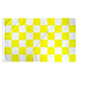 Maison 3'x5' ft Checkered Poly Flag For Indoor & Outdoor Use - Great For Race Day!! - Available In Different Bold Colors - 1 of 2