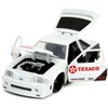 1989 Ford Mustang GT "Texaco" White and Matt Black with Graphics "Bigtime Muscle" Series 1/24 Diecast Model Car by Jada - 2 of 4