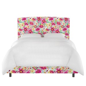 Upholstered Bed Full Bright Floral Blush - Opalhouse
