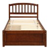 NicBex Twin Size Wooden Platform Bed, Modern Bed Frame with Headboard and Slat Support for Bedroom, Easy Assembly - 2 of 4
