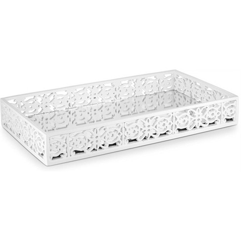 Modern Soft Touch Tray White - Threshold™ : Target