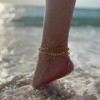 Pompeii3 Yasmine 6mm Paperclip Anklet 18k Gold Plated 10" Length - 2 of 4