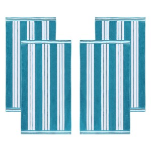 Striped Oversized Extra Large Cotton Beach Towel Set by Blue Nile Mills - 1 of 4