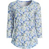 Lands' End Women's 3/4 Sleeve Lightweight Jersey U-Neck Tunic - 3 of 4