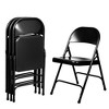 Set of 4 Heavy Duty All Steel Folding Chairs - Hampden Furnishings - 2 of 4