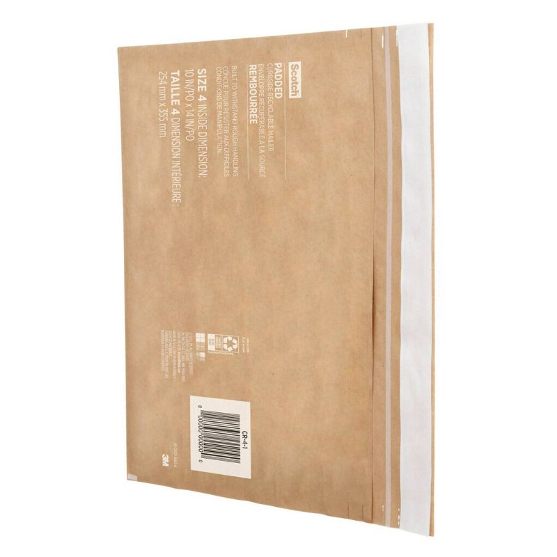 Scotch Curbside Recyclable Mailer Size 4 Brown, 2 of 17
