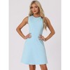INSPIRE CHIC Women's Work Round Neck Sleeveless Fit and Flare Dresses - 2 of 4