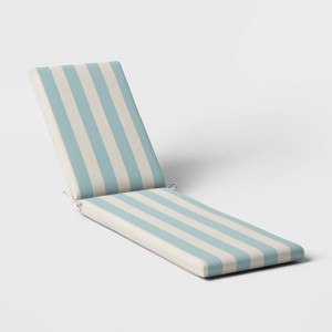 78"x24" Cabana Stripe Outdoor Chaise Lounge Cushion - Threshold™ - 1 of 4