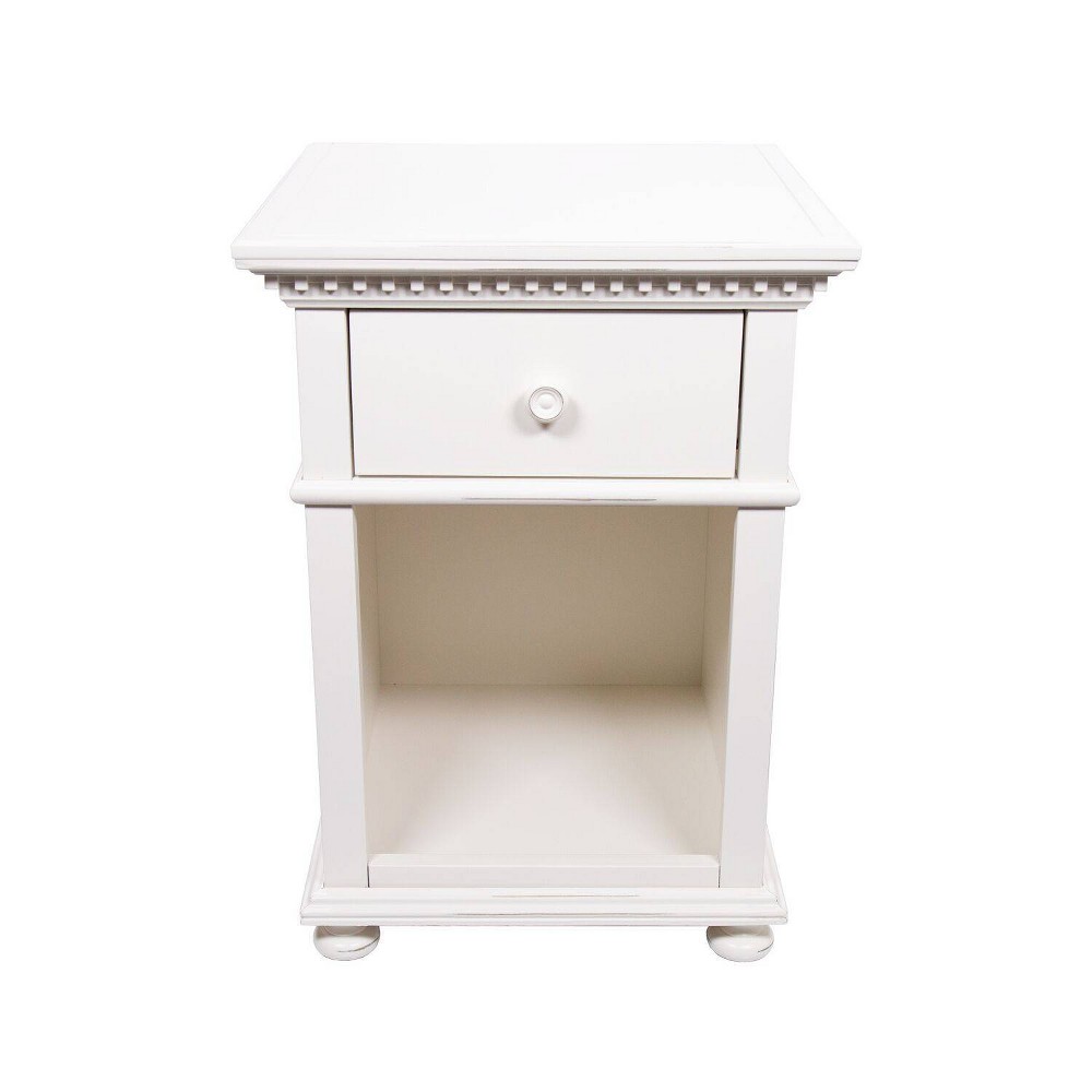 One Drawer Nightstand French White - Homepop was $259.99 now $194.99 (25.0% off)