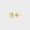 14K Gold Plated Polished Heart Earring Set 2pc - A New Day™ Gold: Brass, Nickel-Free, Gift Box Included - 3 of 3