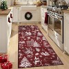 Christmas Area Rugs for Living Room Bedroom Christmas Themed Festival Winter Decorations Rugs Soft Foldable Accent Rug - 3 of 4